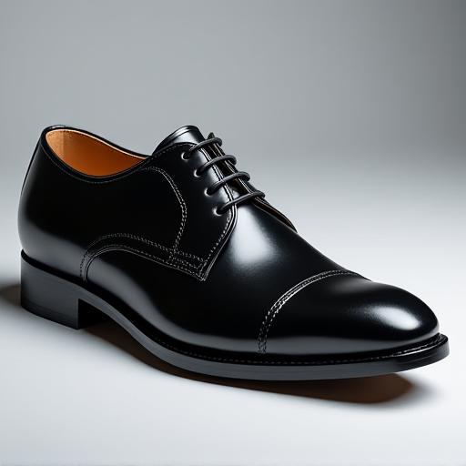 The 'Daimyo' Oxford shoe, a classic black cap-toe.